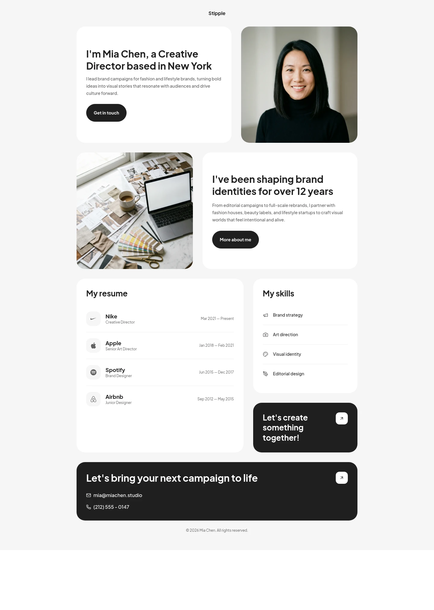 Stipple website design style preview